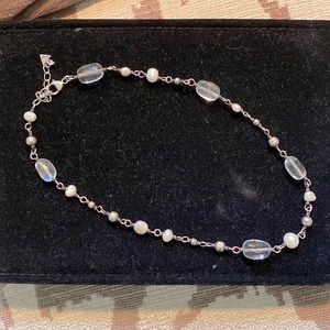 Silpada pearl and crystal necklace